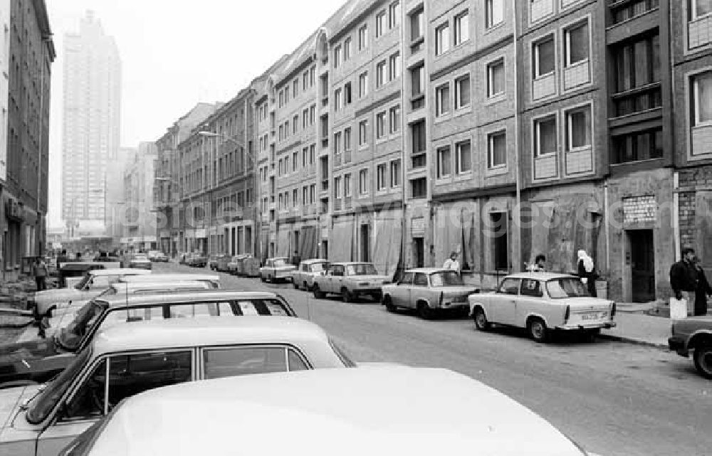 GDR image archive: Berlin - 15.12.1987 Alte Schönhauser Allee / Münzstr. Berlin