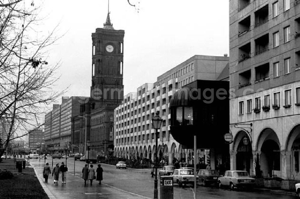 GDR photo archive: Berlin - 16.12.1986 Berlin Neubau Marzahn und Mitte.