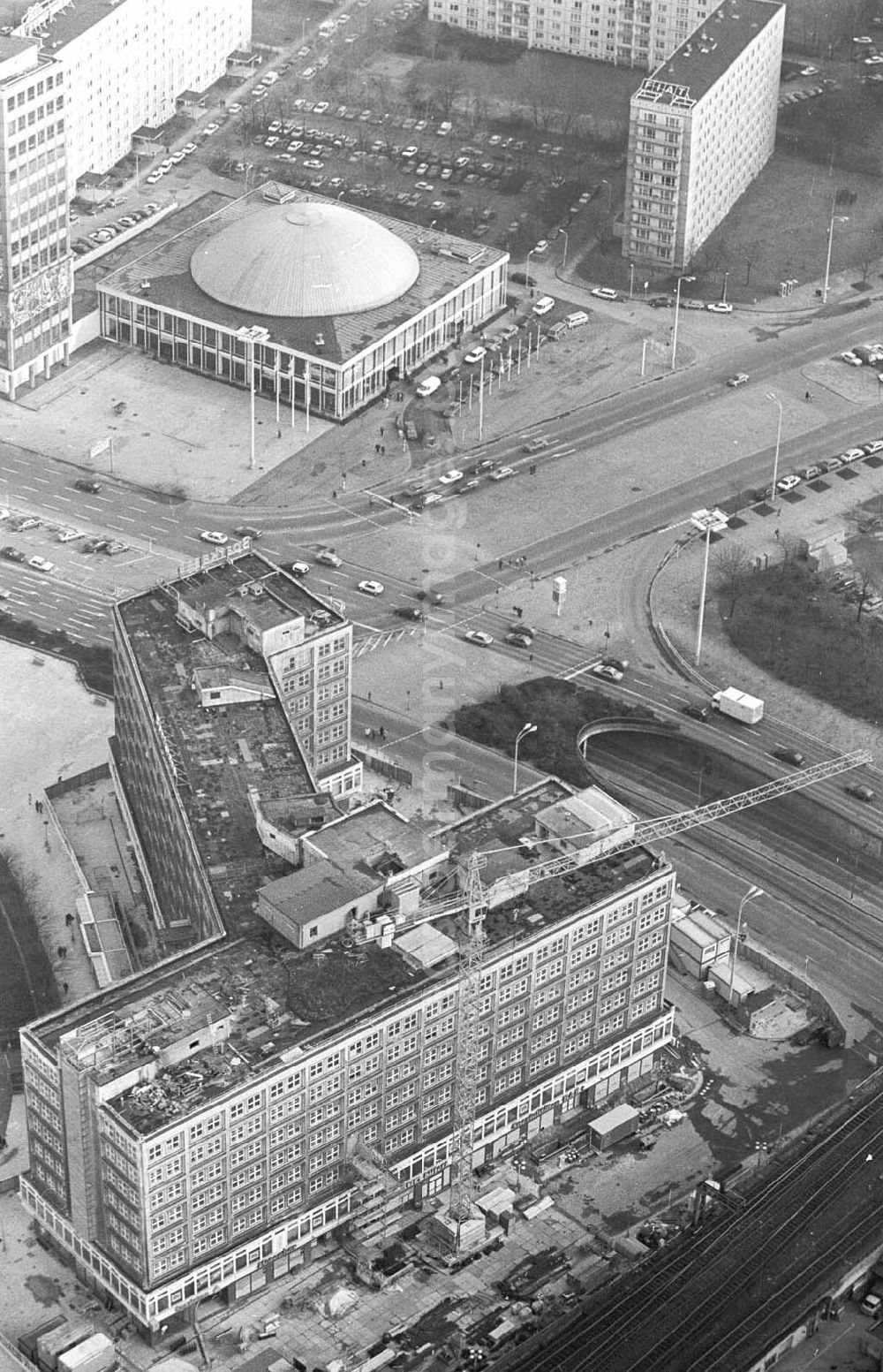 GDR photo archive: Berlin - Blick auf Alexanderplatz