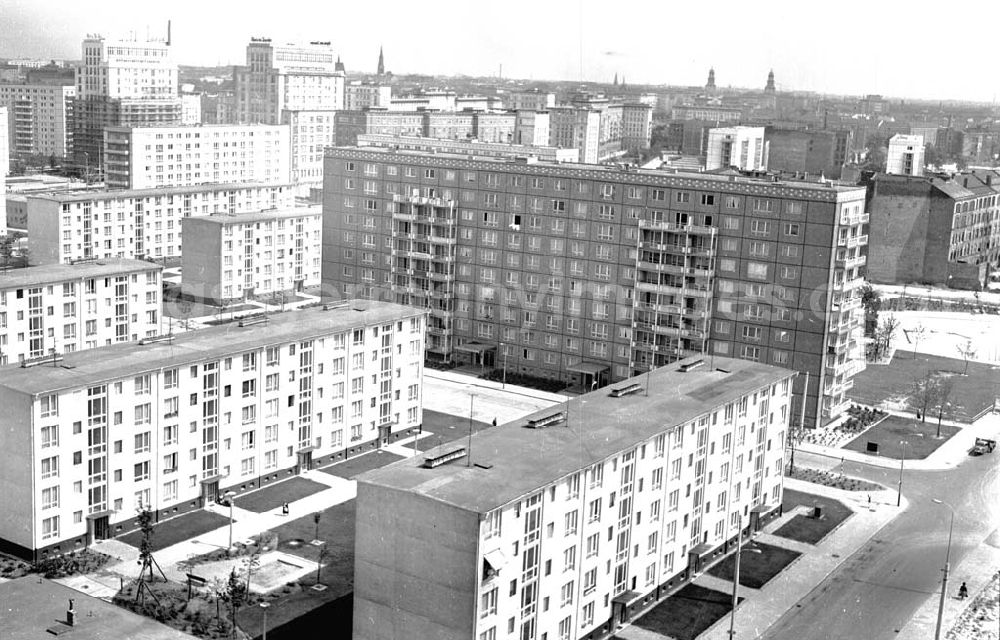 GDR photo archive: Berlin - Blick vom Punkthaus Berlin nachgezogen 1965 Umschlagsnr.: 1965-49