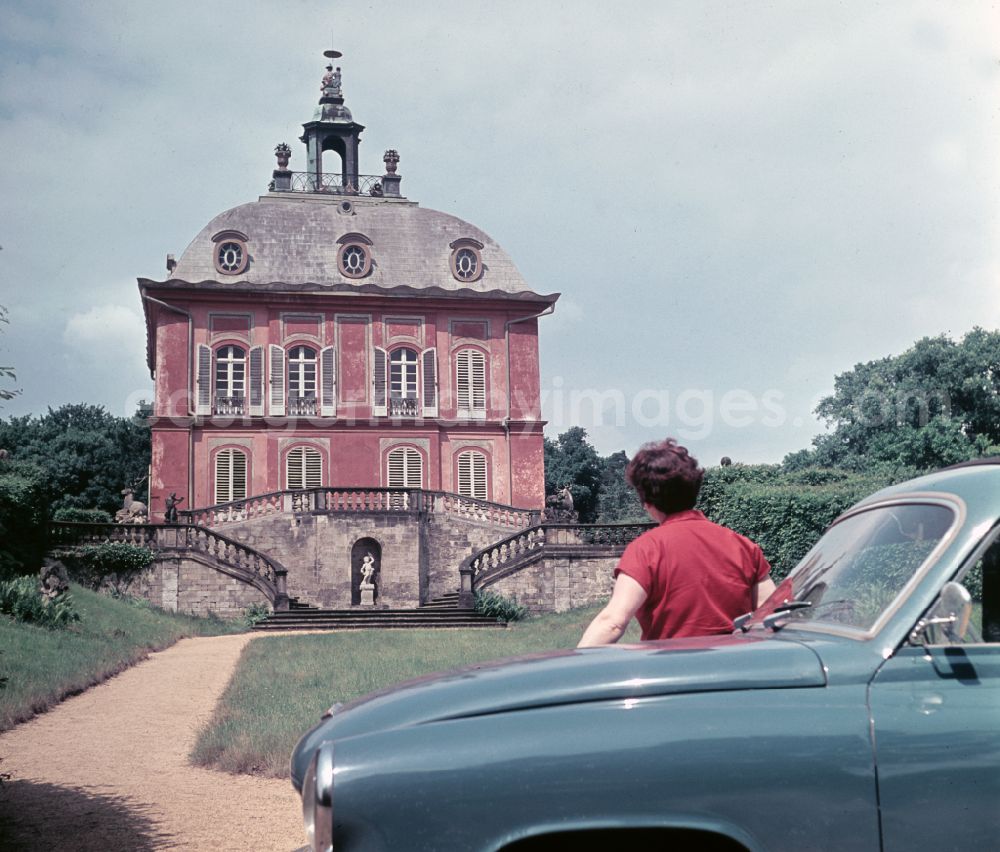 GDR photo archive: Moritzburg - Fasanenschloesschen in the castle park of Moritzburg on the Grosse Fasanenstrasse in Saxony in the area of the former GDR, German Democratic Republic