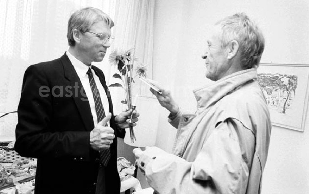 GDR photo archive: Berlin - 26.09.1986 50. Geburtstag Dieter Brückner (Stellvertreter des Neuen Deutschland) Umschlagnr.: 1