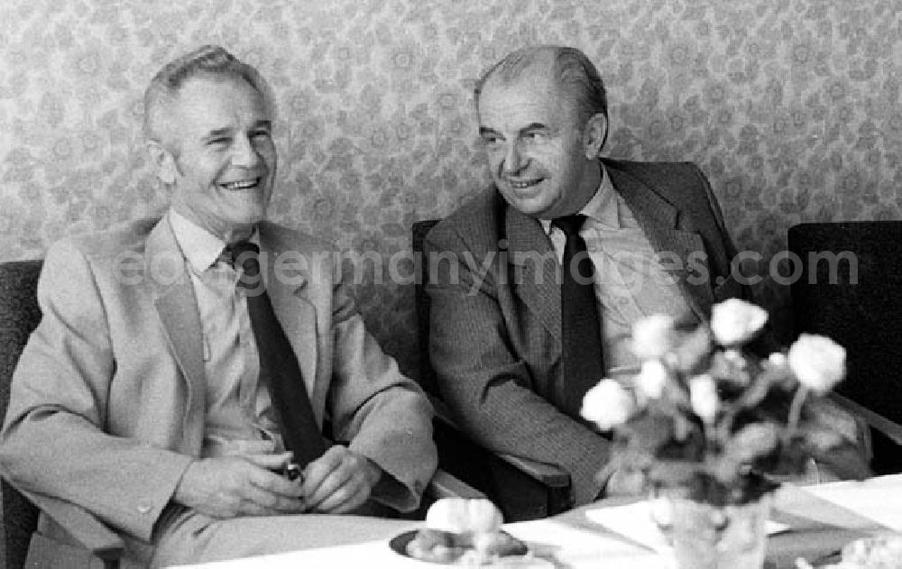 GDR image archive: - 24.09.1986 60. Geburtstag von Horst Järnecke Umschlagnr.: 1