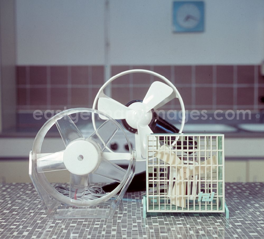 Berlin: Household appliances various fans in a kitchen household in Berlin East Berlin in the territory of the former GDR, German Democratic Republic