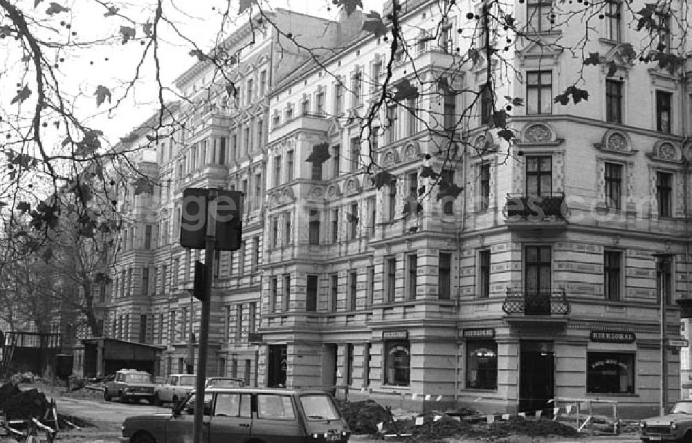 Berlin: 7.11.1986 Husemannstraße / Kollwitz Platz Berlin Umschlagnr.:1212