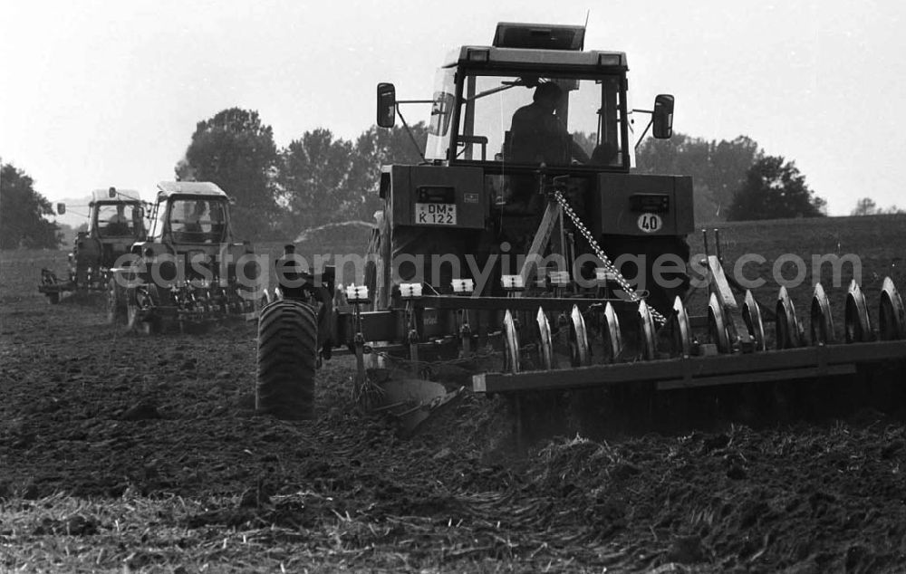 GDR image archive: Demmin - Landwirtschaftsreportagen im Kreis Demmin 5.8. 92 Lange Umschlag 109