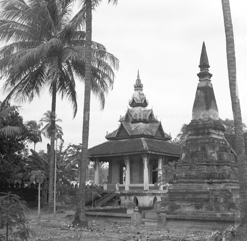 Vientiane: Tempel in Vientiane, der Hauptstadt der Demokratischen Volksrepublik Laos.