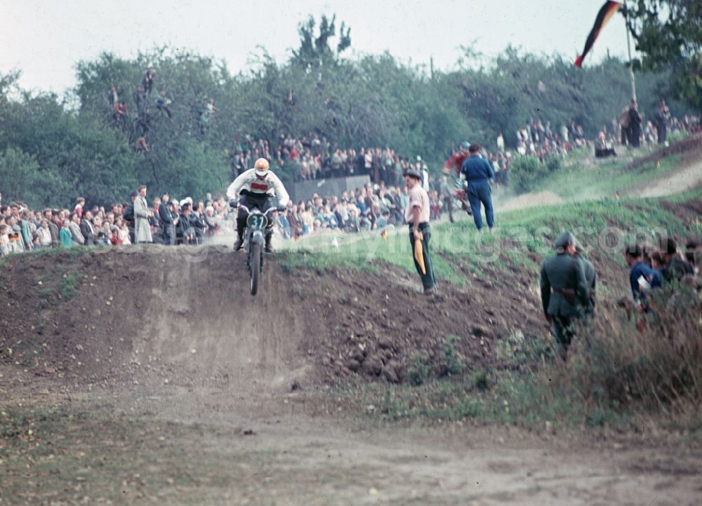 Hohenstein-Ernstthal: Motorcycle race at the Sachsenring in Hohenstein-Ernstthal, Saxony in the territory of the former GDR, German Democratic Republic