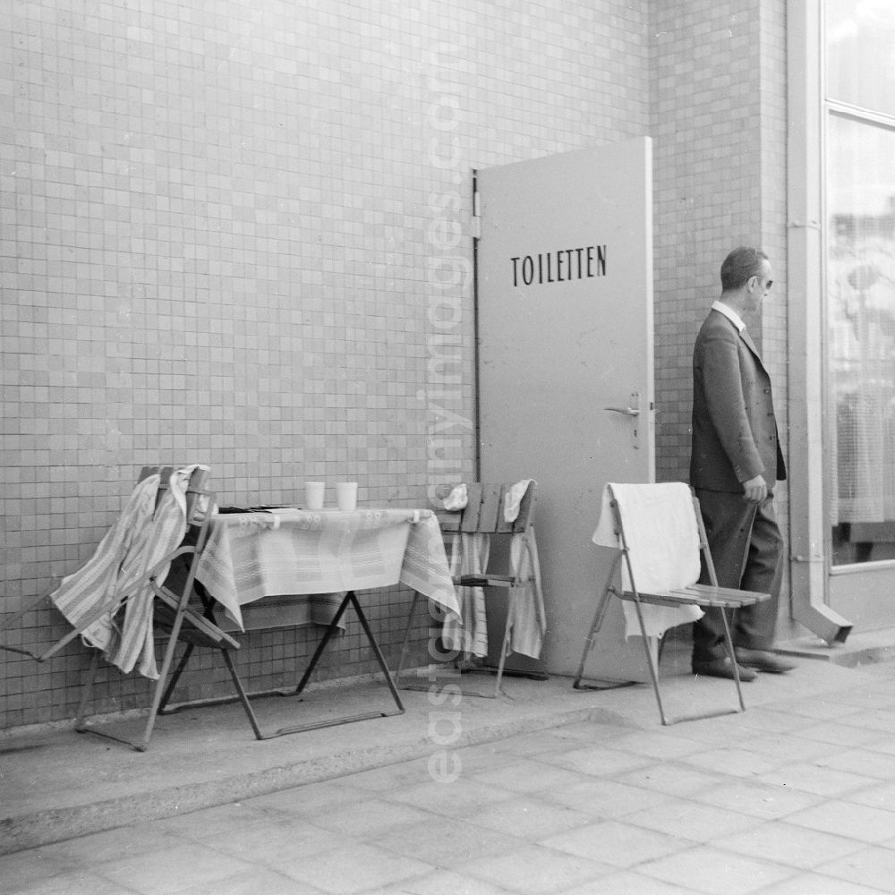 Gdr Image Archive Berlin Public Toilet In The Mueggelturm In Berlin The Former Capital Of The