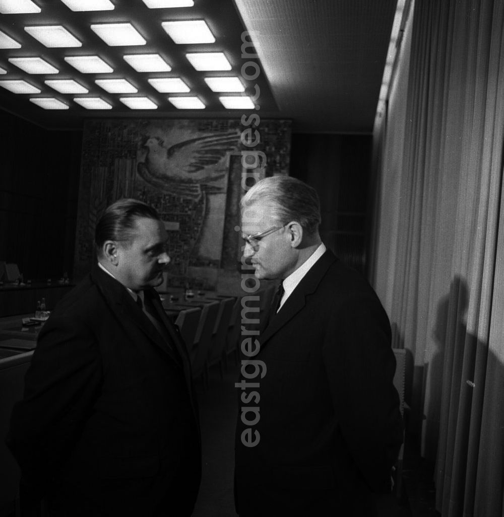 GDR image archive: Berlin - Staatsratstagung mit Walter Ulbricht (