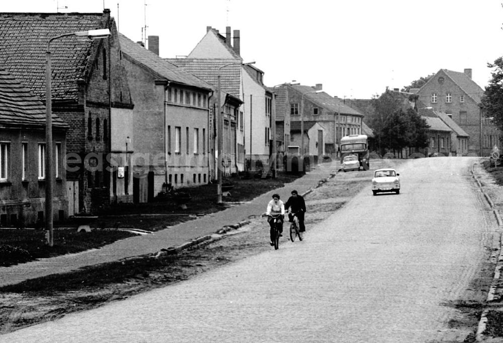 Flatow: Typisches Strassenbild einer Ostdeutschen Kleinstadt.