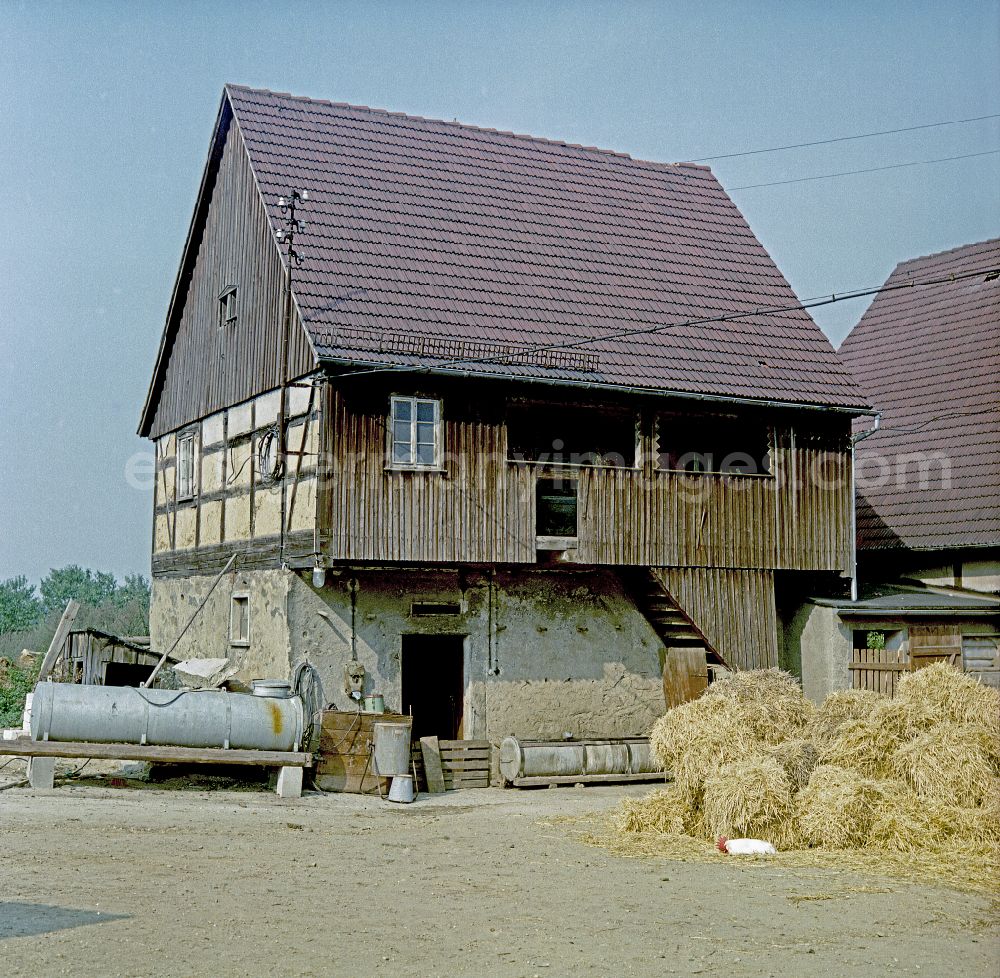 GDR image archive: Räckelwitz - Scene photo from the film Portrait of a Centerpiece A Sorbian farmstead