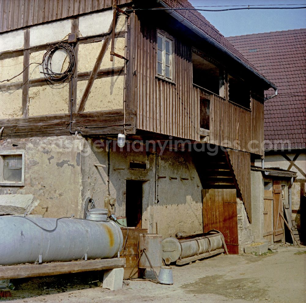 GDR photo archive: Räckelwitz - Scene photo from the film Portrait of a Centerpiece A Sorbian farmstead