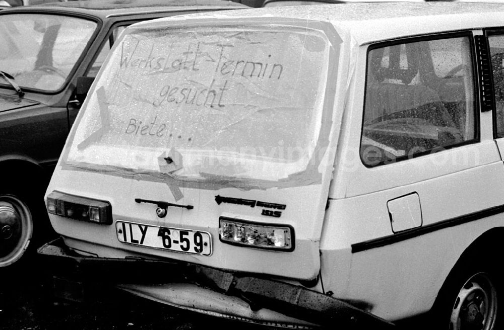 GDR picture archive: unbekannt - Terminsuche für Autowerkstatt 30.1