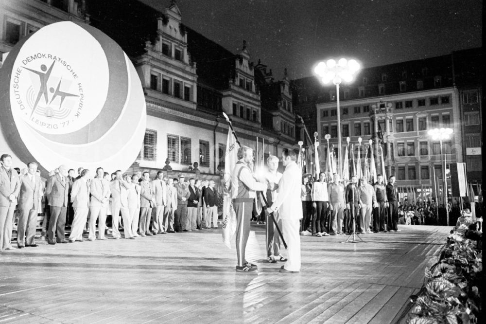 Leipzig: Gymnastics and Sports Festival Spartakiade in Leipzig in the state Saxony on the territory of the former GDR, German Democratic Republic