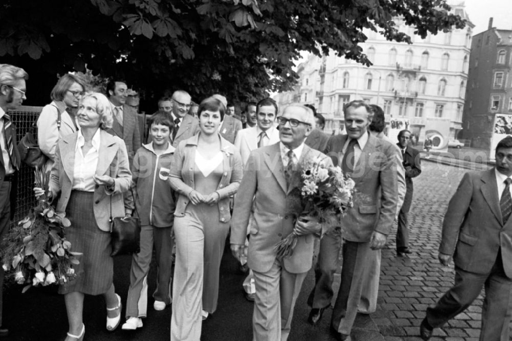 GDR image archive: Leipzig - Gymnastics and Sports Festival Spartakiade in Leipzig in the state Saxony on the territory of the former GDR, German Democratic Republic