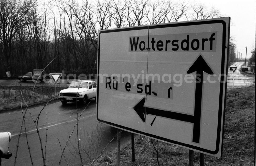 GDR photo archive: Berlin - Umleitung Mühlenfließbrücke Rüdersdorf Umschlagnummer: 7212