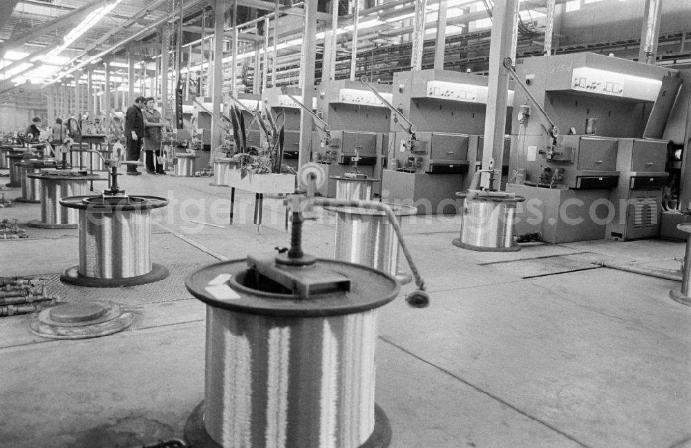 GDR picture archive: Hettstedt - Production facility rolling mill in Hettstedt, Saxony-Anhalt in the territory of the former GDR, German Democratic Republic