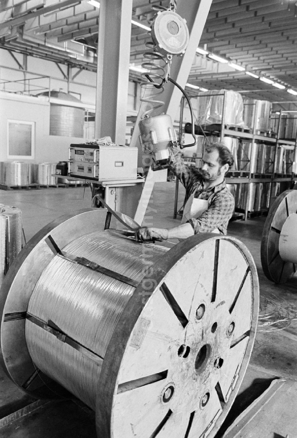 GDR picture archive: Hettstedt - Production facility rolling mill in Hettstedt, Saxony-Anhalt in the territory of the former GDR, German Democratic Republic