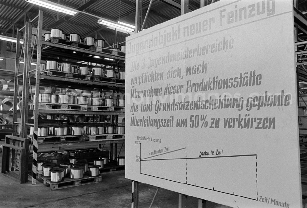 GDR image archive: Hettstedt - Production facility rolling mill in Hettstedt, Saxony-Anhalt in the territory of the former GDR, German Democratic Republic