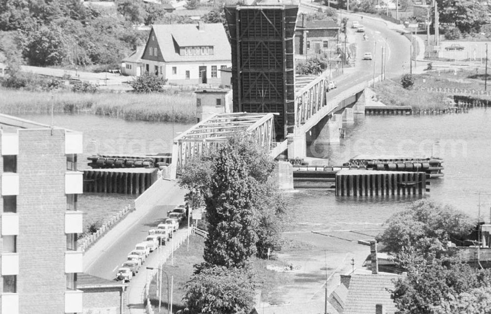 GDR photo archive: Wolgast - Wolgaster Brücke vom Kirchenturm aus. 199