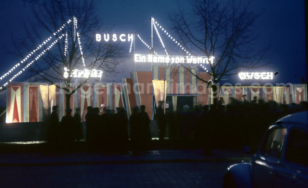 GDR photo archive: Berlin - Exterior view of the Circus Busch in Berlin East Berlin on the territory of the former GDR, German Democratic Republic