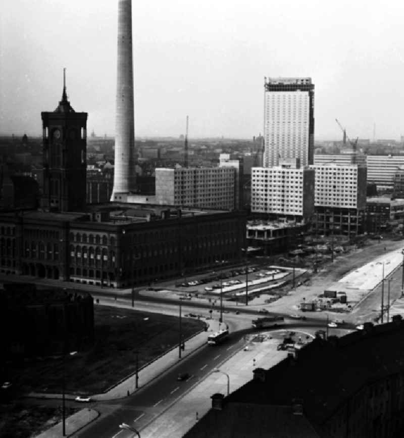 Blick auf das Stadtzentrum vom Hochhaus Fischerkietz.