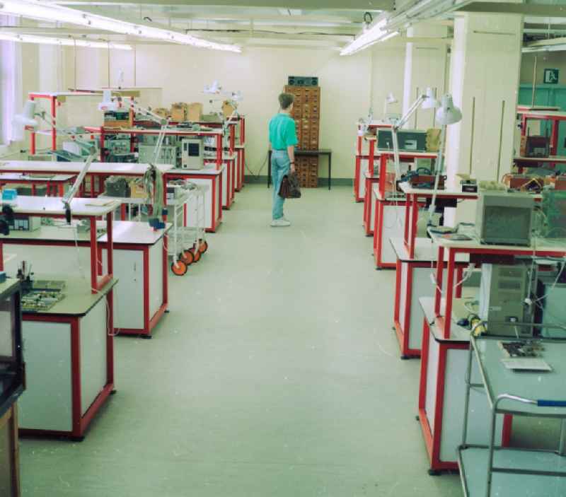 Production facilities and production equipment of the VEB Elektro-Apparate-Werke Berlin-Treptow „Friedrich Ebert“ in Berlin in Germany