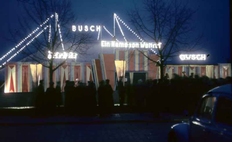 Exterior view of the Circus Busch in Berlin East Berlin on the territory of the former GDR, German Democratic Republic