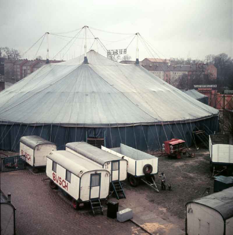 Exterior view of the Circus Busch in Berlin East Berlin on the territory of the former GDR, German Democratic Republic