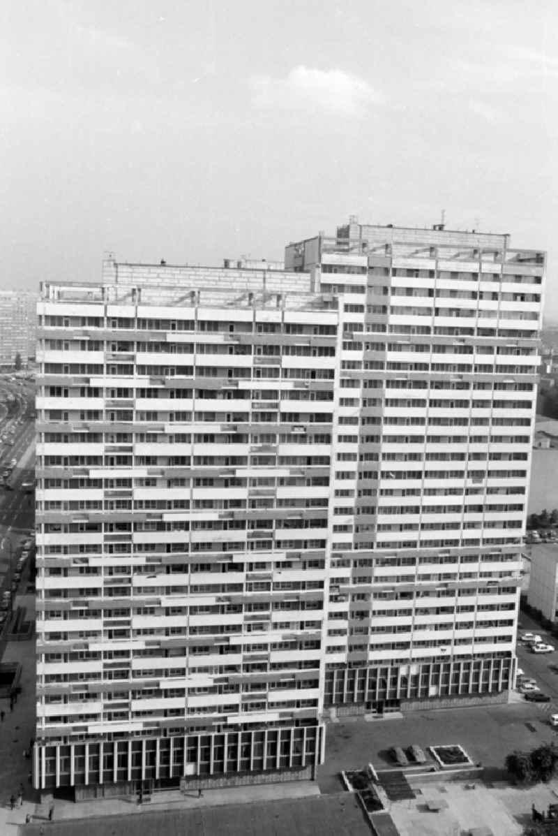 High-rise buildings on Leipziger Strasse in Berlin - Mitte in Berlin East Berlin on the territory of the former GDR, German Democratic Republic