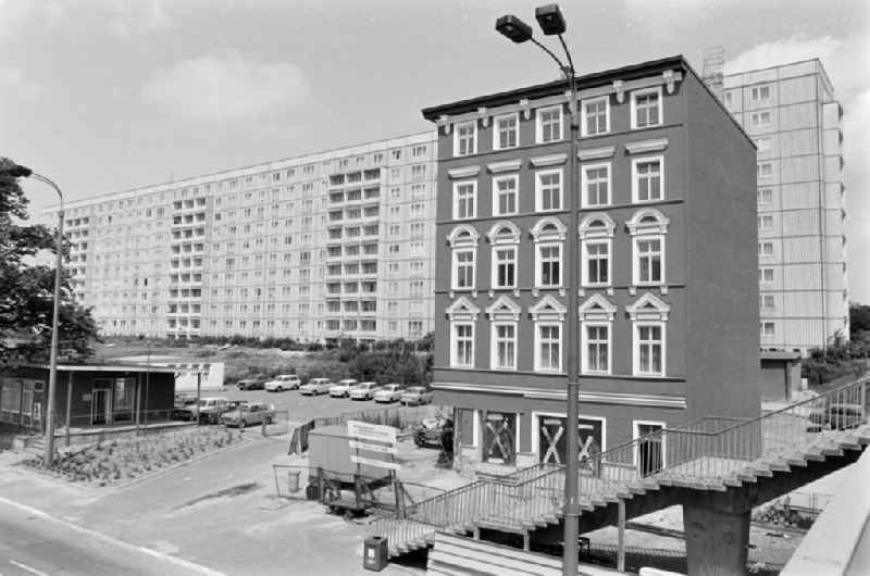 Renovated facades on the Bundesstrasse 5 formerly Strasse der Befreiung in the district of Lichtenberg in the district Lichtenberg in Berlin East Berlin on the territory of the former GDR, German Democratic Republic