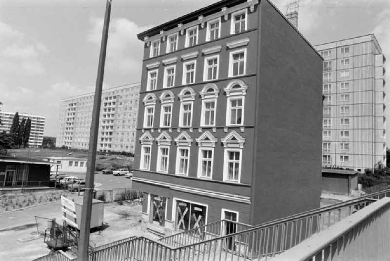 Renovated facades on the Bundesstrasse 5 formerly Strasse der Befreiung in the district of Lichtenberg in the district Lichtenberg in Berlin East Berlin on the territory of the former GDR, German Democratic Republic