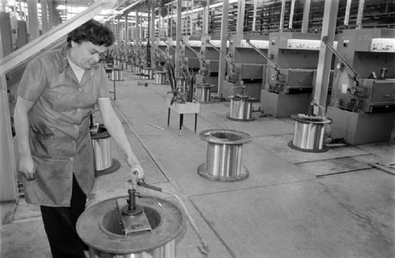 Production facility rolling mill in Hettstedt, Saxony-Anhalt in the territory of the former GDR, German Democratic Republic