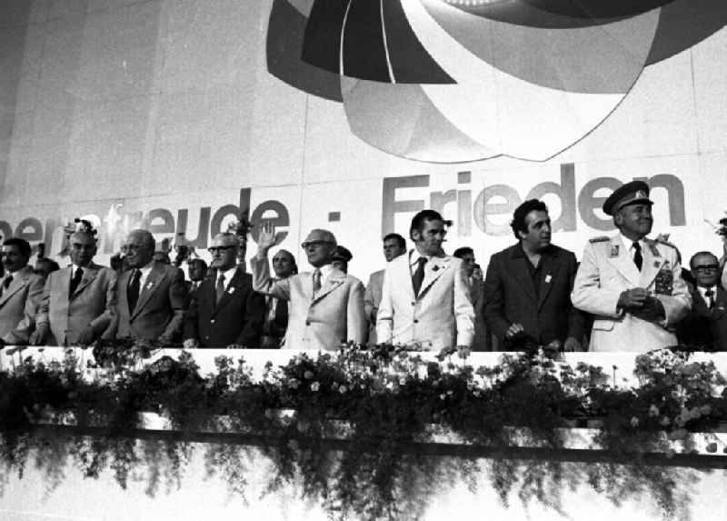 Gymnastics and Sports Festival Spartakiade in Leipzig in the state Saxony on the territory of the former GDR, German Democratic Republic