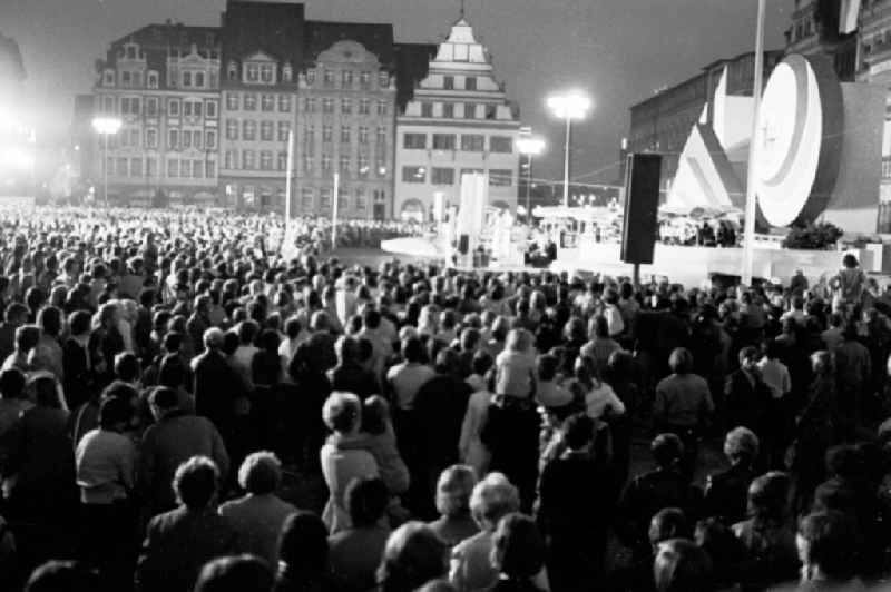 Gymnastics and Sports Festival Spartakiade in Leipzig in the state Saxony on the territory of the former GDR, German Democratic Republic