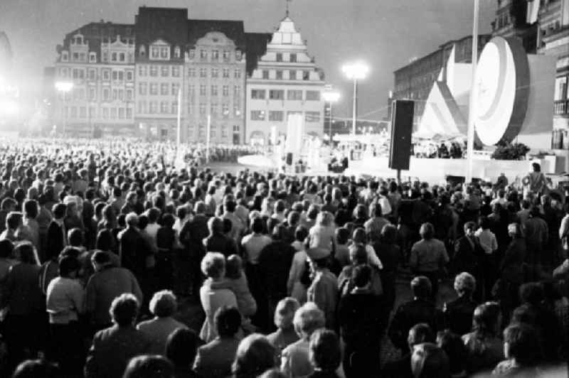 Gymnastics and Sports Festival Spartakiade in Leipzig in the state Saxony on the territory of the former GDR, German Democratic Republic