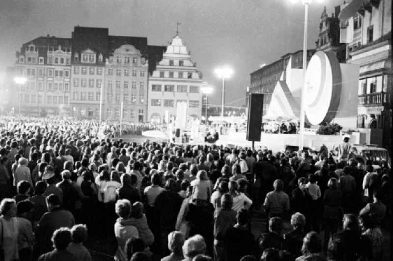 Gymnastics and Sports Festival Spartakiade in Leipzig in the state Saxony on the territory of the former GDR, German Democratic Republic