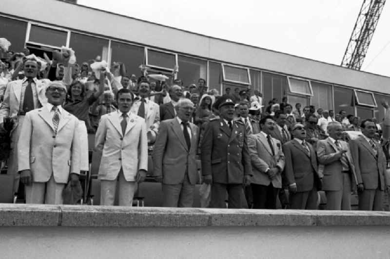 Gymnastics and Sports Festival Spartakiade in Leipzig in the state Saxony on the territory of the former GDR, German Democratic Republic