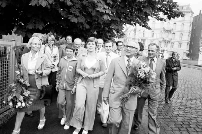 Gymnastics and Sports Festival Spartakiade in Leipzig in the state Saxony on the territory of the former GDR, German Democratic Republic