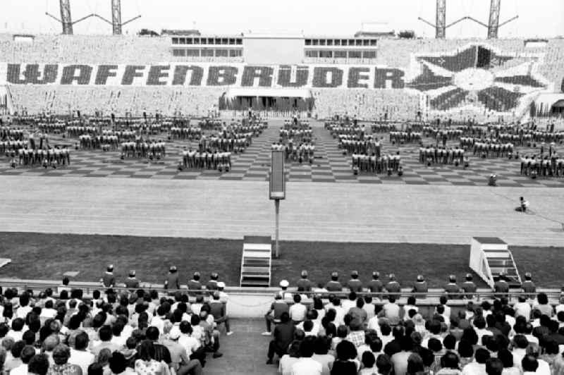 Gymnastics and Sports Festival Spartakiade in Leipzig in the state Saxony on the territory of the former GDR, German Democratic Republic