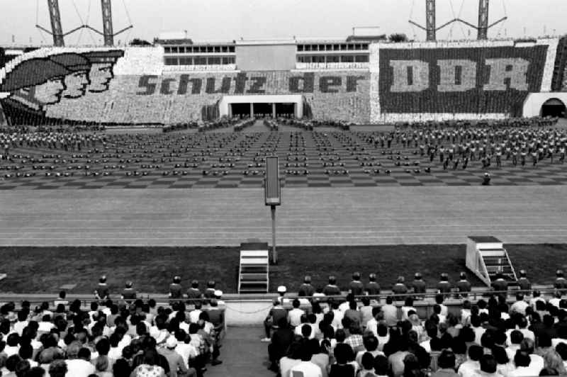 Gymnastics and Sports Festival Spartakiade in Leipzig in the state Saxony on the territory of the former GDR, German Democratic Republic