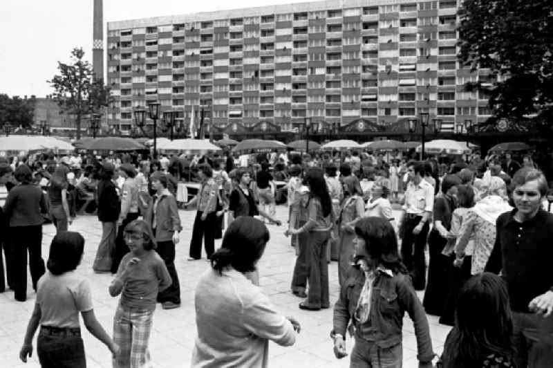 Gymnastics and Sports Festival Spartakiade in Leipzig in the state Saxony on the territory of the former GDR, German Democratic Republic