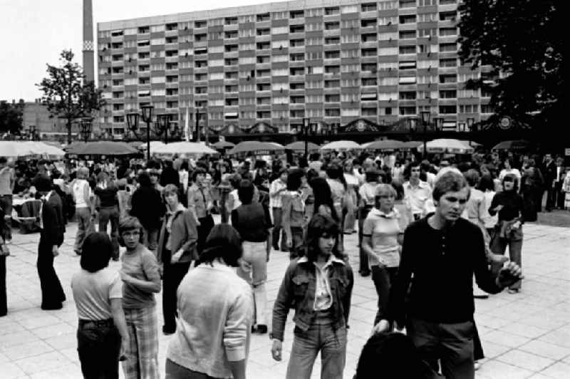 Gymnastics and Sports Festival Spartakiade in Leipzig in the state Saxony on the territory of the former GDR, German Democratic Republic