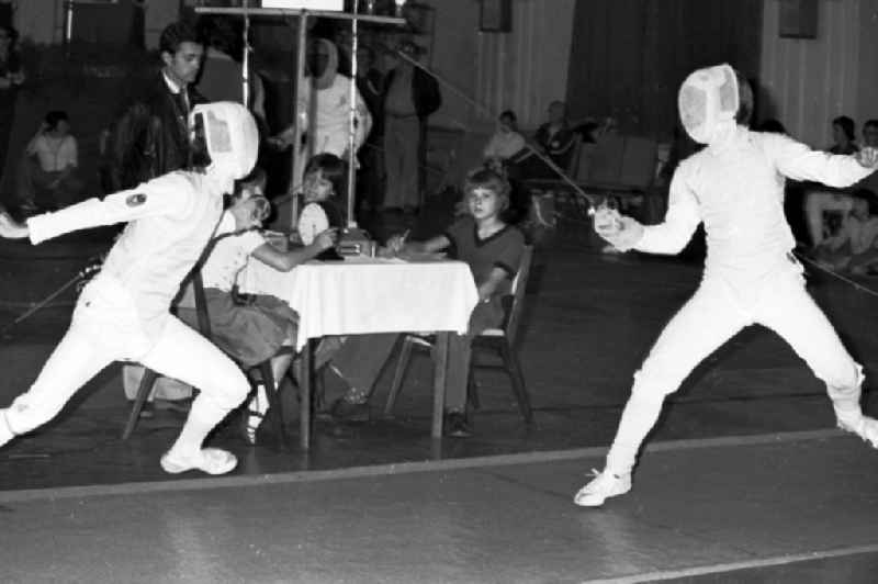 Gymnastics and Sports Festival Spartakiade in Leipzig in the state Saxony on the territory of the former GDR, German Democratic Republic