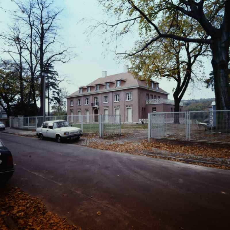 Facade of the villa an der Virchowstrasse in the district Babelsberg in Potsdam in the state Brandenburg on the territory of the former GDR, German Democratic Republic