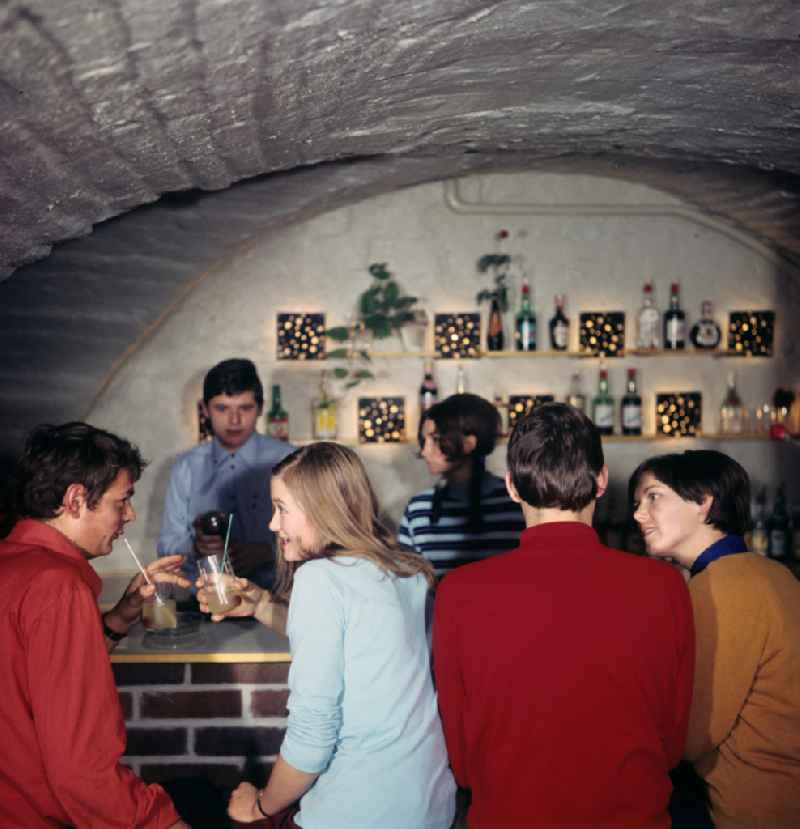 Student club at the University 'Wilhelm Pieck' in Rostock, Mecklenburg-Vorpommern in the territory of the former GDR, German Democratic Republic