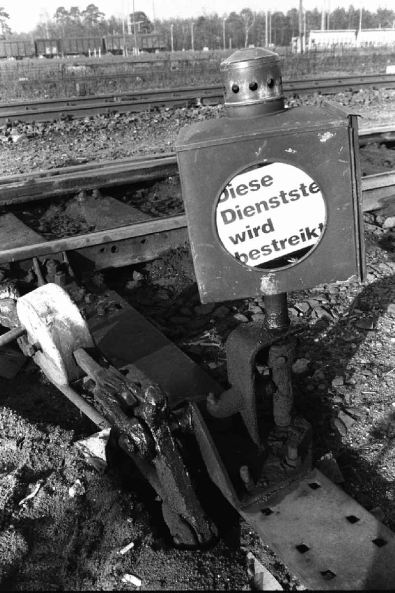 Bahnstreik bei Seddin
August 1991